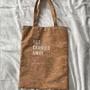 Anthropologie Brown Tote Bag